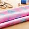 tissu en coton, bleu et rose de Loops & Threads
